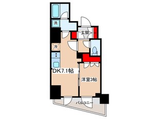 ウエリスアーバン錦糸町の物件間取画像